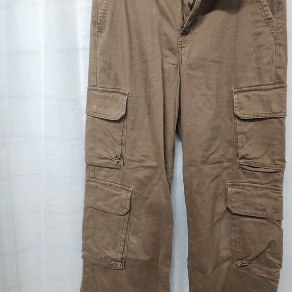 Arizona Brown Cargo Pants Boho Gorpcore Y2K Granola Crunchy 7 - Picture 8 of 14